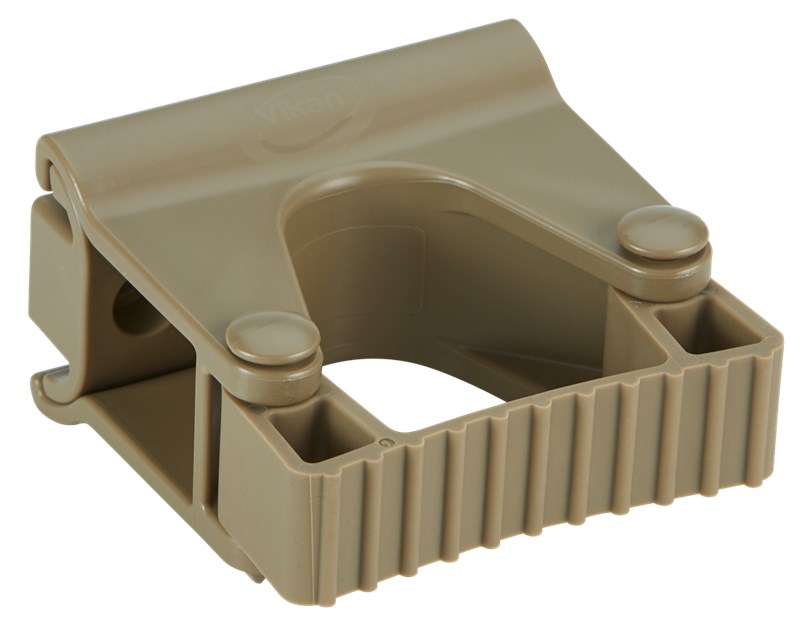 Vikan, Hygienic Wall Bracket, Grip Band Module, 82 mm, BROWN