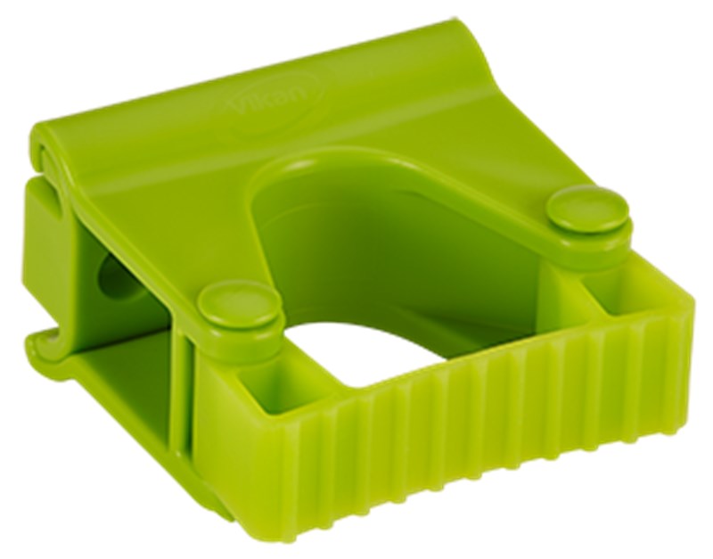 Vikan, Hygienic Wall Bracket, Grip Band Module, 82 mm, LIME
