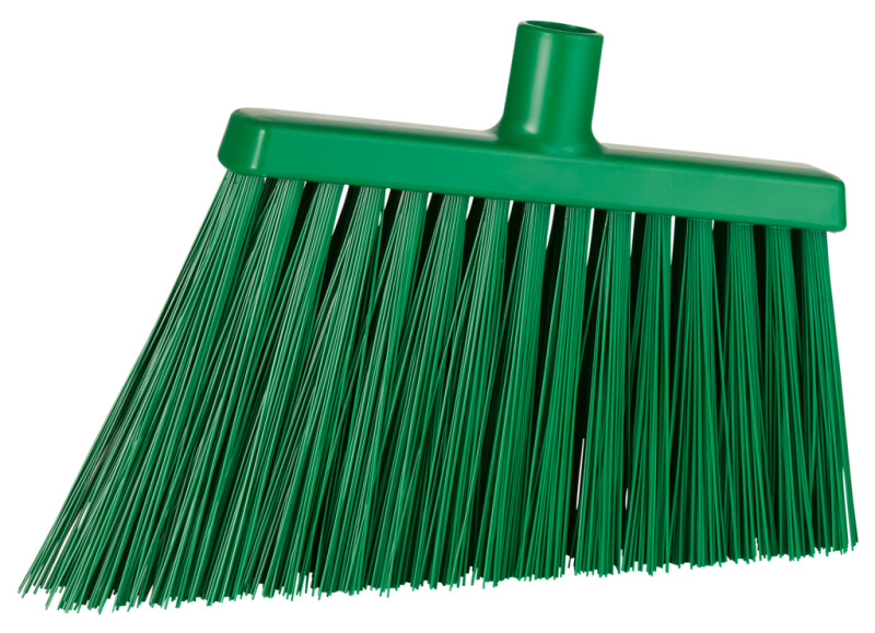 Vikan Broom, Angle Cut 290mm, Very Hard WHITE
