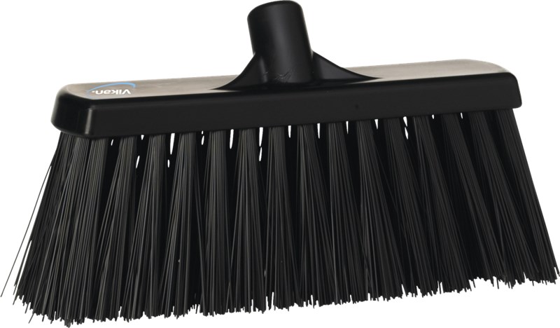Vikan Broom 330mm, Extra Stiff BLACK