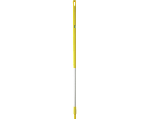 Vikan Ergonomic Aluminium Handle 31mm Dia, 1310mm, YELLOW