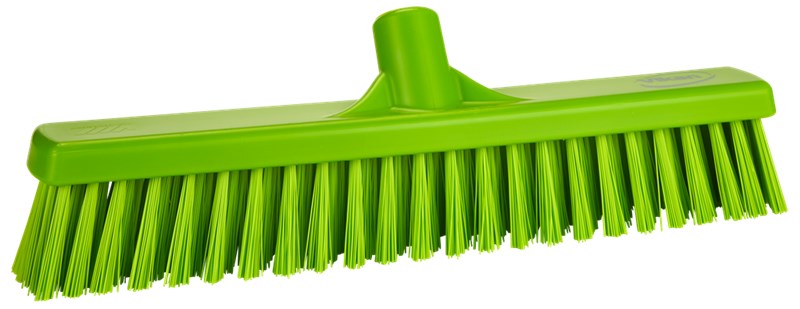 Vikan Broom 410mm, Soft/Stiff LIME