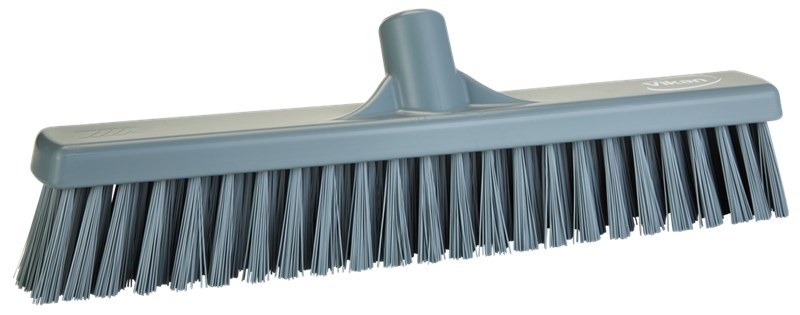 Vikan Broom 410mm, Soft/Stiff RED