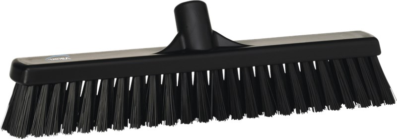 Vikan Broom 410mm, Soft/Stiff BLACK