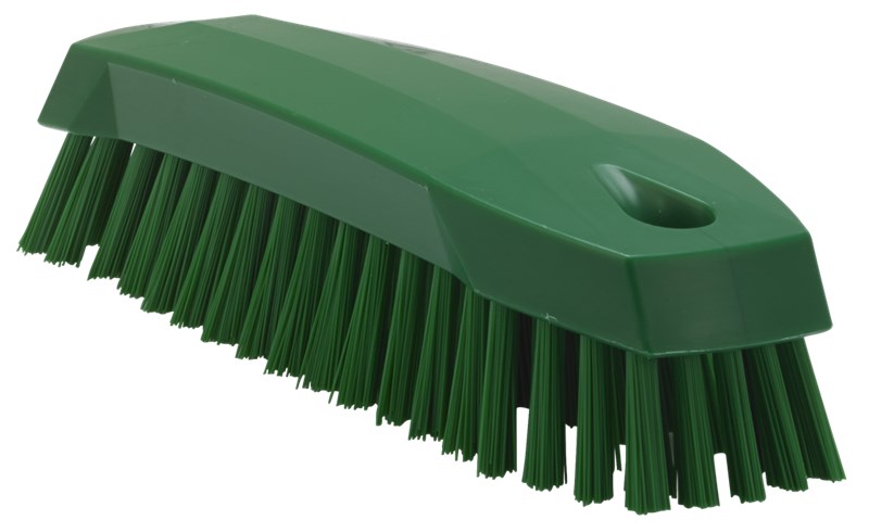 Vikan Hand Brush Medium 165mm, Med Bristle RED