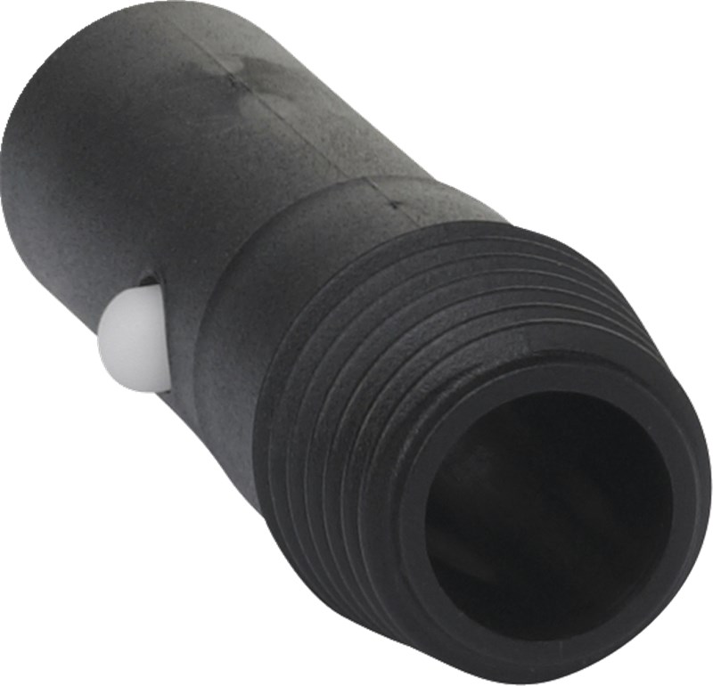 Vikan Threaded Adaptor for click handles, 78 mm, , Black