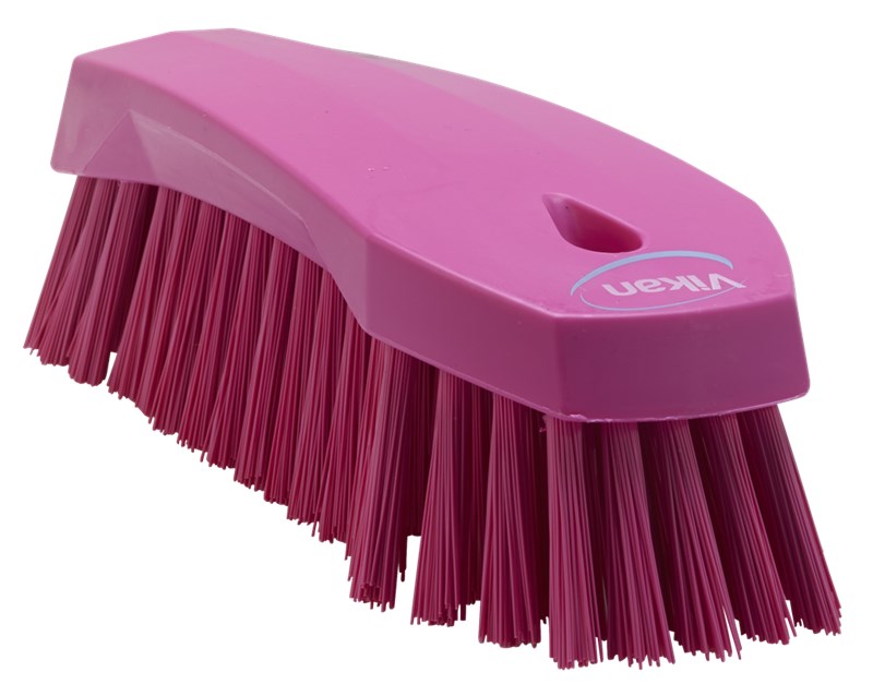 Vikan Hand Brush Large 200mm, Stiff PURPLE