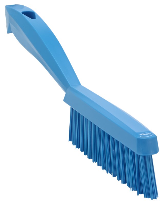 Vikan Narrow Hand Brush w/Short Handle 300mm, Extra Stiff GREEN
