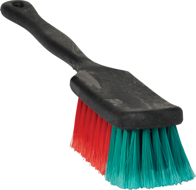 Vikan Vehicle Brush w/Long Handle, 420mm, Soft/Split, BLACK