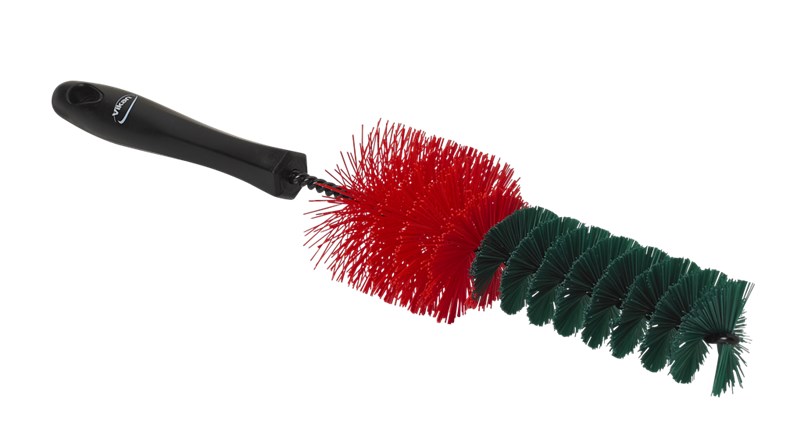 Vikan Rim Cleaner, 65mm Dia, 325mm, Hard, BLACK