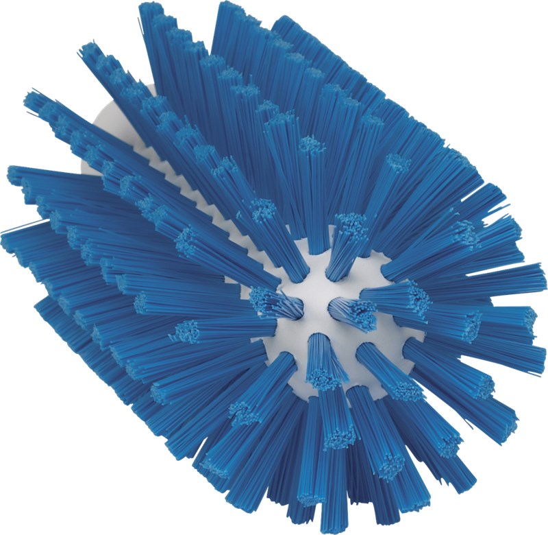 Vikan Pipe Cleaning Brush f/handle 77mm Dia, 155mm, Hard BLUE