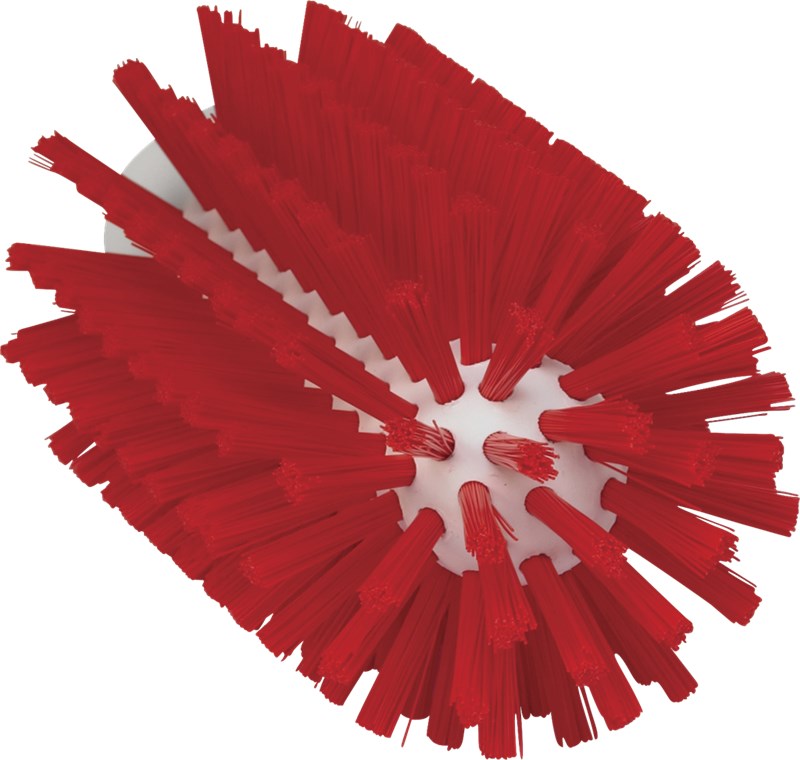 Vikan Pipe Cleaning Brush f/handle 77mm Dia, 155mm, Hard RED