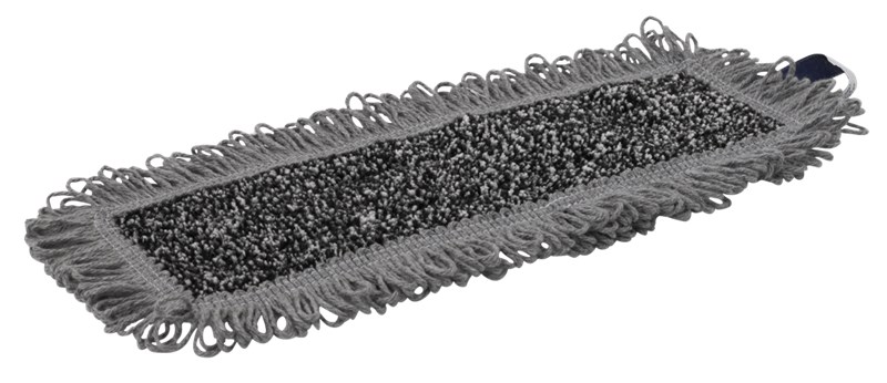 Vikan Wet Scrub Mop, Hook & loop, 25 cm, Grey