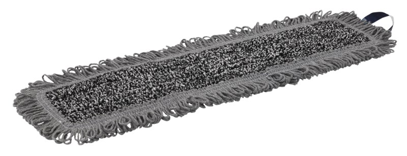Vikan Wet Scrub Mop, Hook & loop, 40 cm, Grey