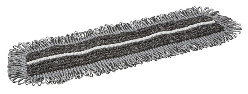 Vikan Damp 47 Dark microfiber mop, Hook & loop, 25 cm, Grey