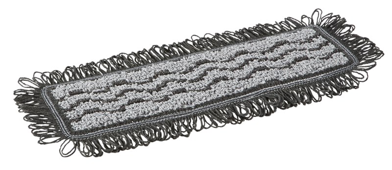 Vikan Damp 42 Dark microfiber mop, Hook & loop, 25 cm, Grey