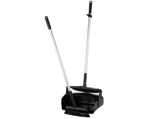 Vikan Dustpan set, closable with broom 350mm, Medium GREEN