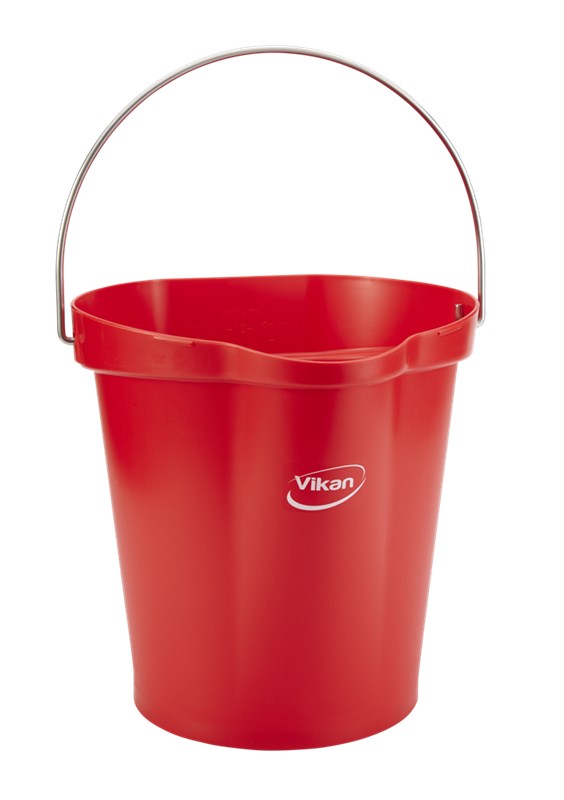 Vikan Hygiene Bucket 12 Litre RED