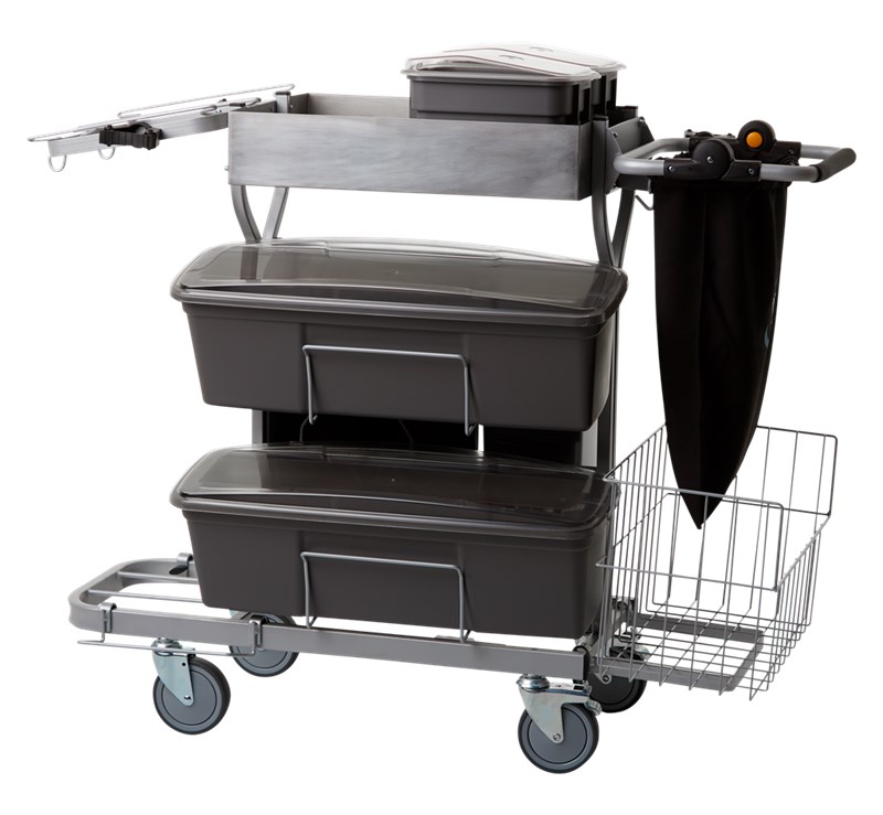 Vikan Compact Cleaning Trolley Plus, 60 cm, Grey	