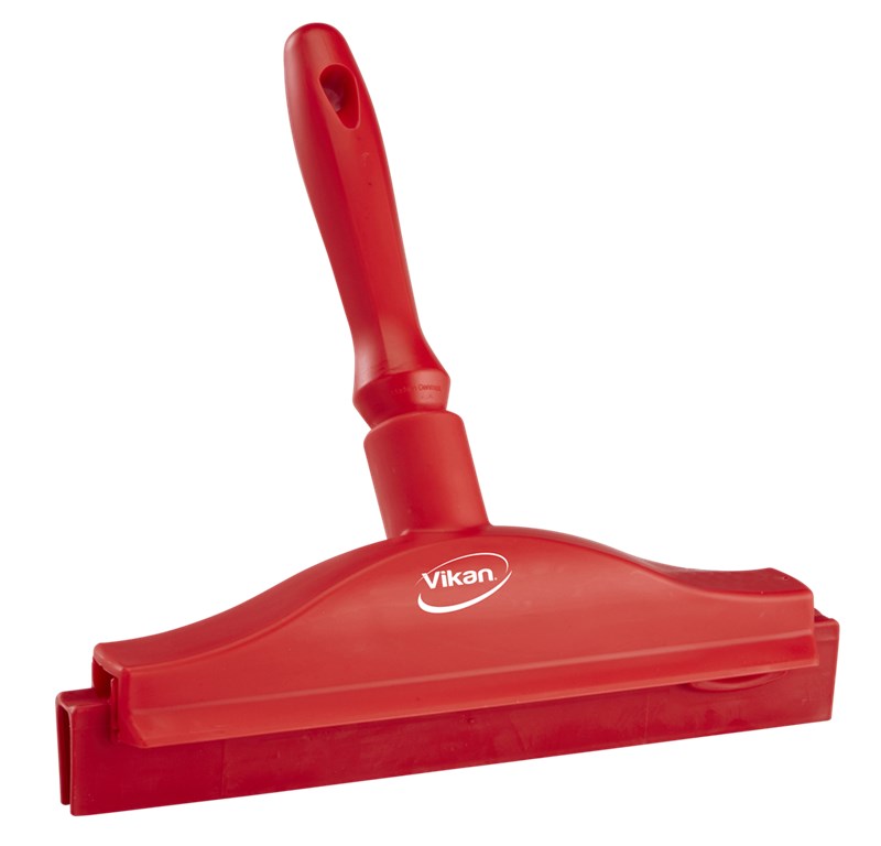 Vikan Hygienic Double Blade Hand Squeegee w/Replacement Cassette 250mm, GREEN