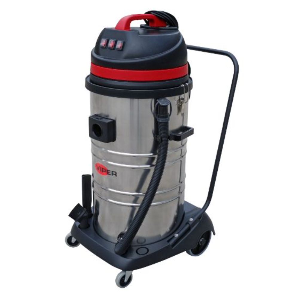 VIPER LSU395 Wet and Dry Vacuum - Triple Motor - Steel
