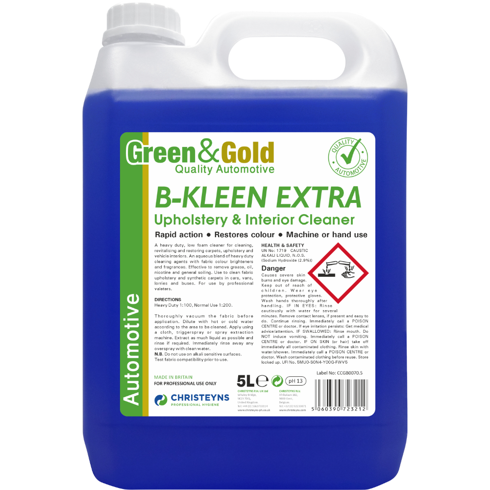 Christeyns B-KLEEN Extra Upholstery & Interior Cleaner 20L