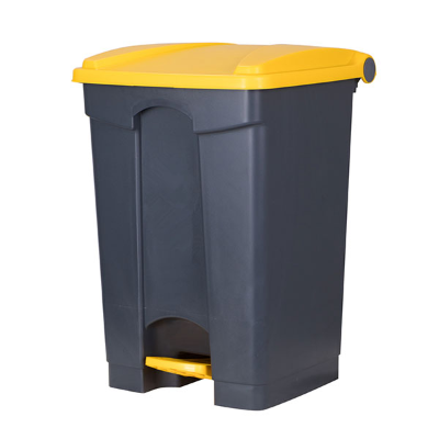 Pedal Bin Yellow & Grey 45Ltr