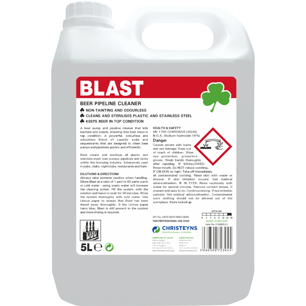 Christeyns BLAST Beer Pipeline Cleaner 5L