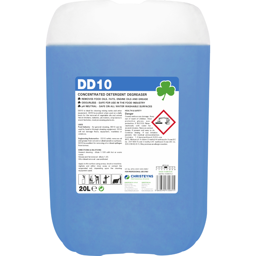 Christeyns DD10 H/Duty Degreaser 5L