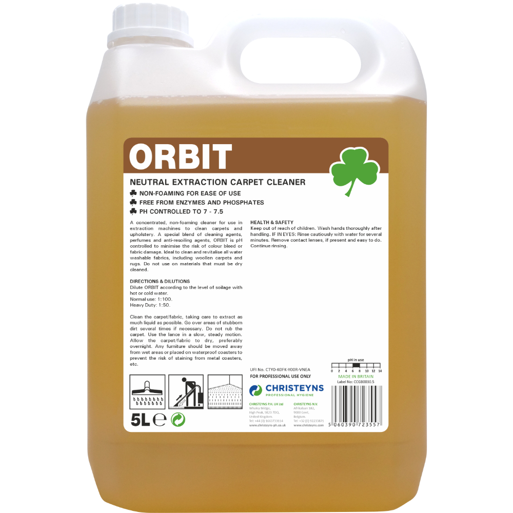 Christeyns ORBIT Neutral Carpet Extraction Cleaner 5L