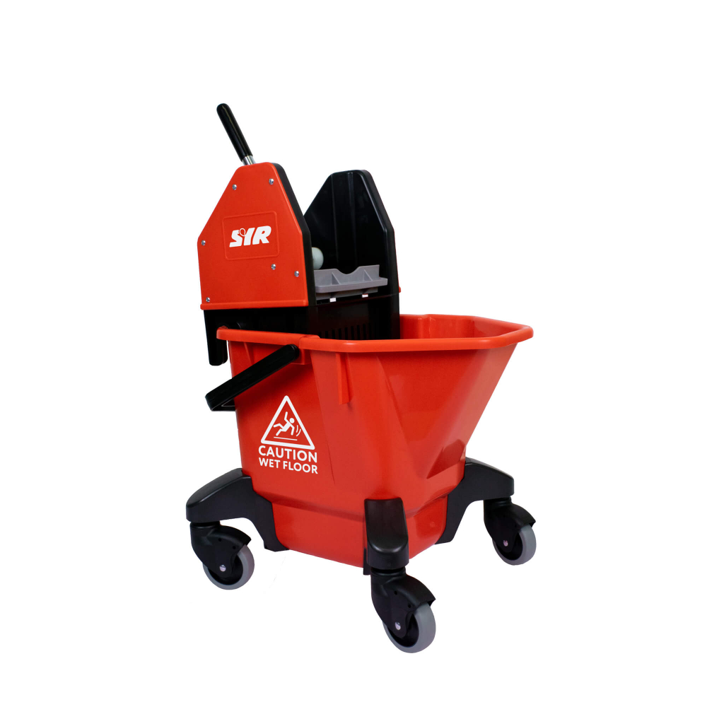 TC20 Kentucky Mop Bucket on Wheels with Wringer 20L Red