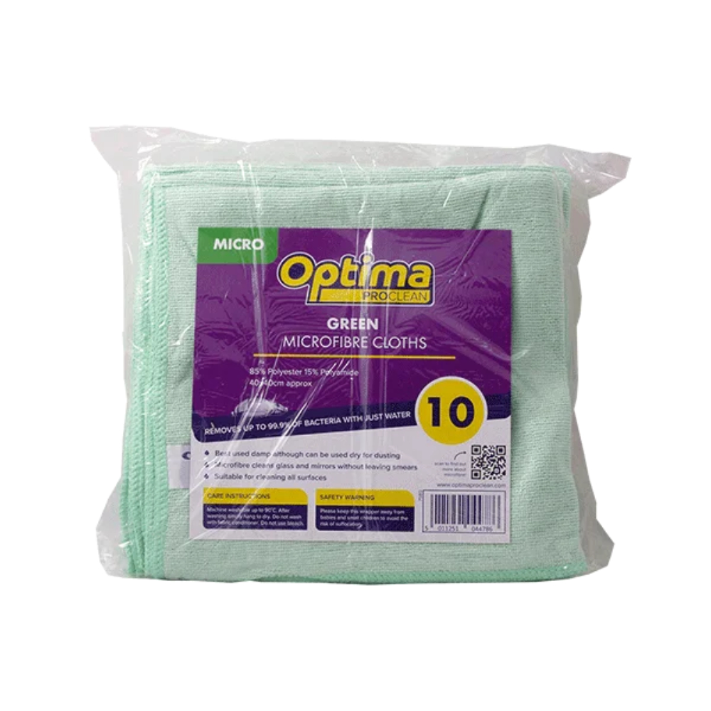 Optima Proclean Microfibre Cloth Green 
