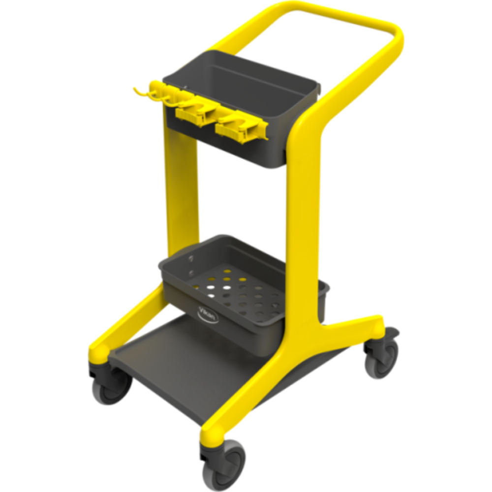Vikan HyGo Mobile Cleaning Station, 780 mm, Unassembled, Yellow