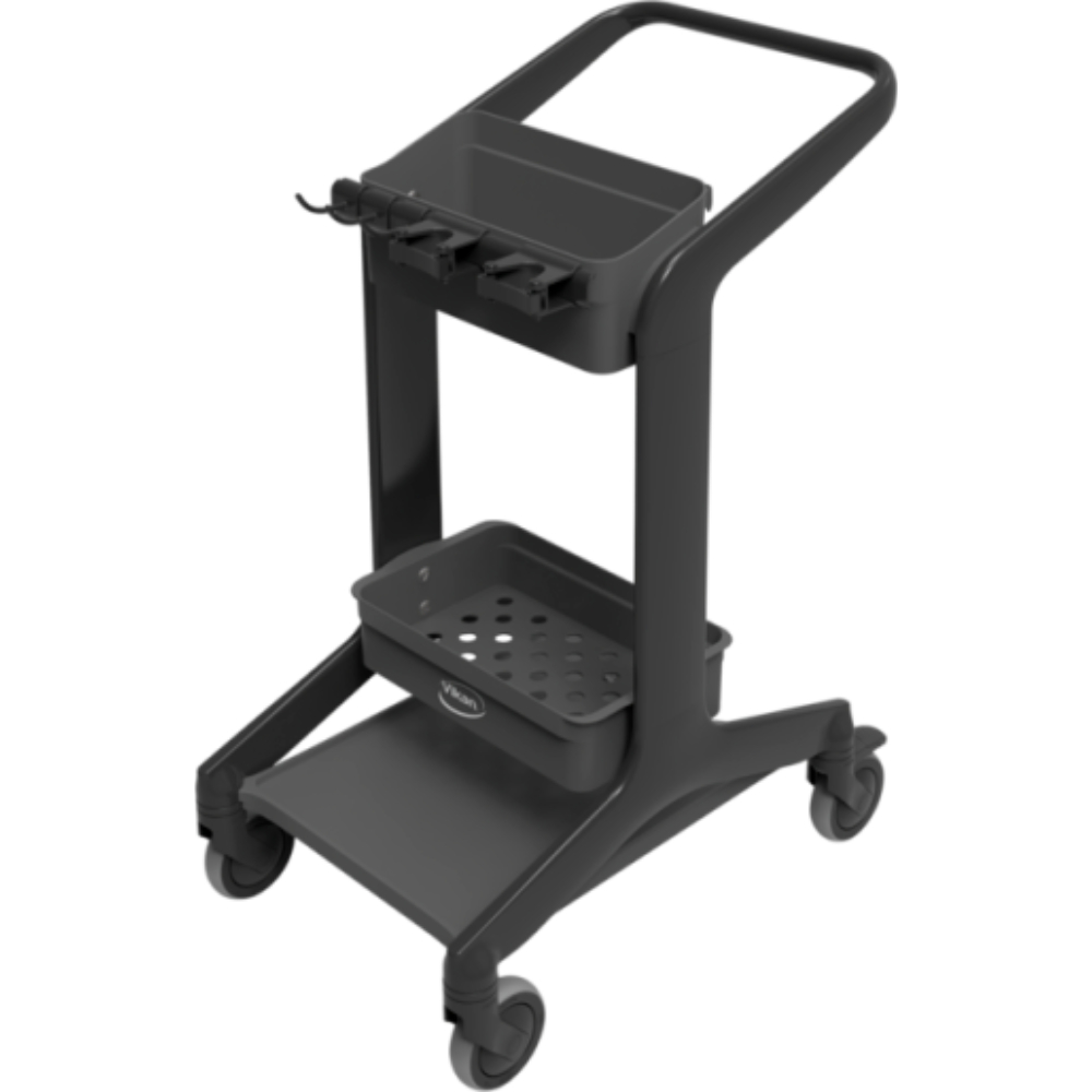 Vikan HyGo Mobile Cleaning Station, 780 mm, Unassembled, Black