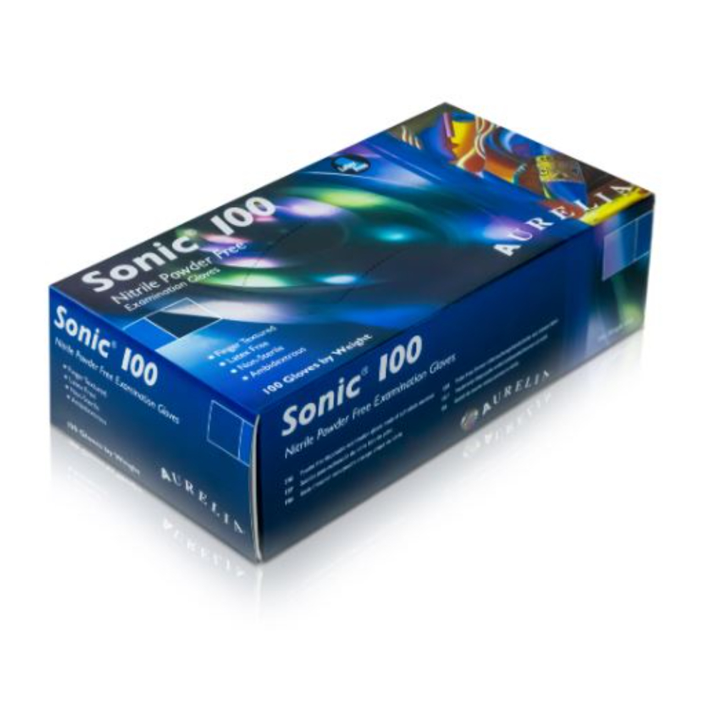 Standard Blue Nitrile Gloves (Sonic) - Large