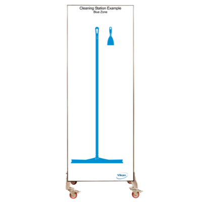 Vikan Shadow Board, Mobile, Coloured Shadows, H2000mm x W750mm