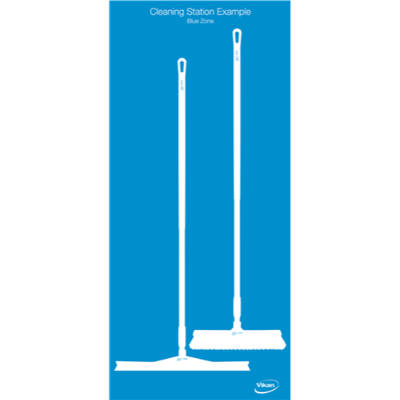 Vikan Shadow Board excl. Spacers, White Shadows, 1700mm x 750mm