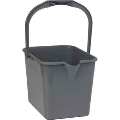 Vikan Mop Bucket,15 Litre, Grey
